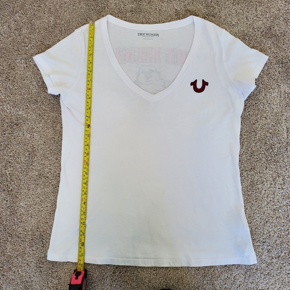 True Religion Buddha Logo V Tee XL White - Picture 6 of 7